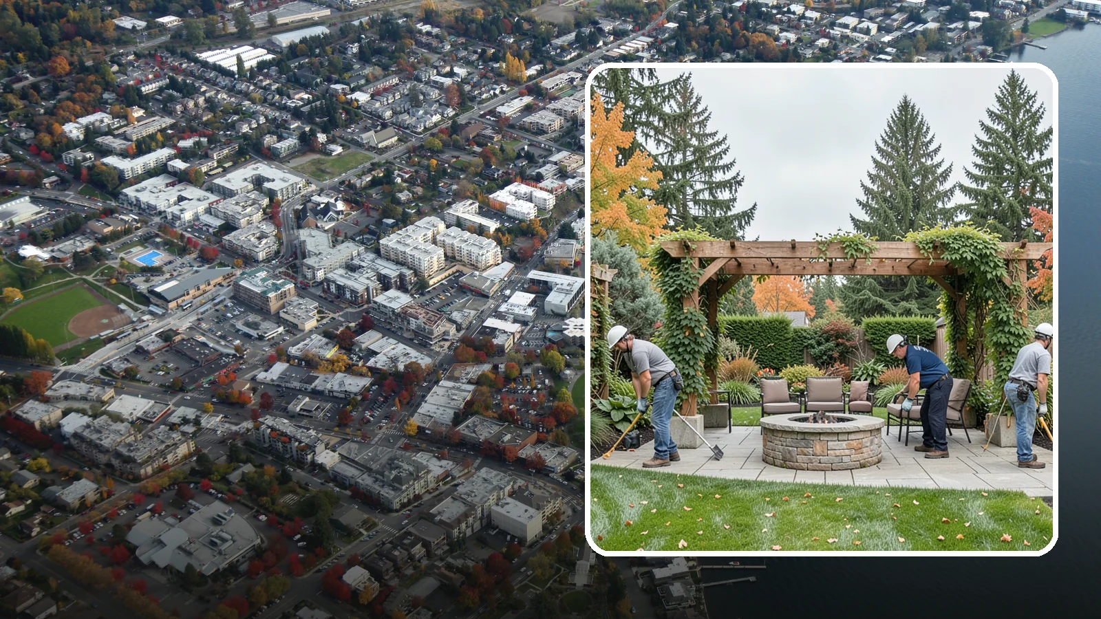 Trellis Installation in Kirkland, King County, WA - Custom trellises that add vertical structure and support climbing plants for privacy and beauty.