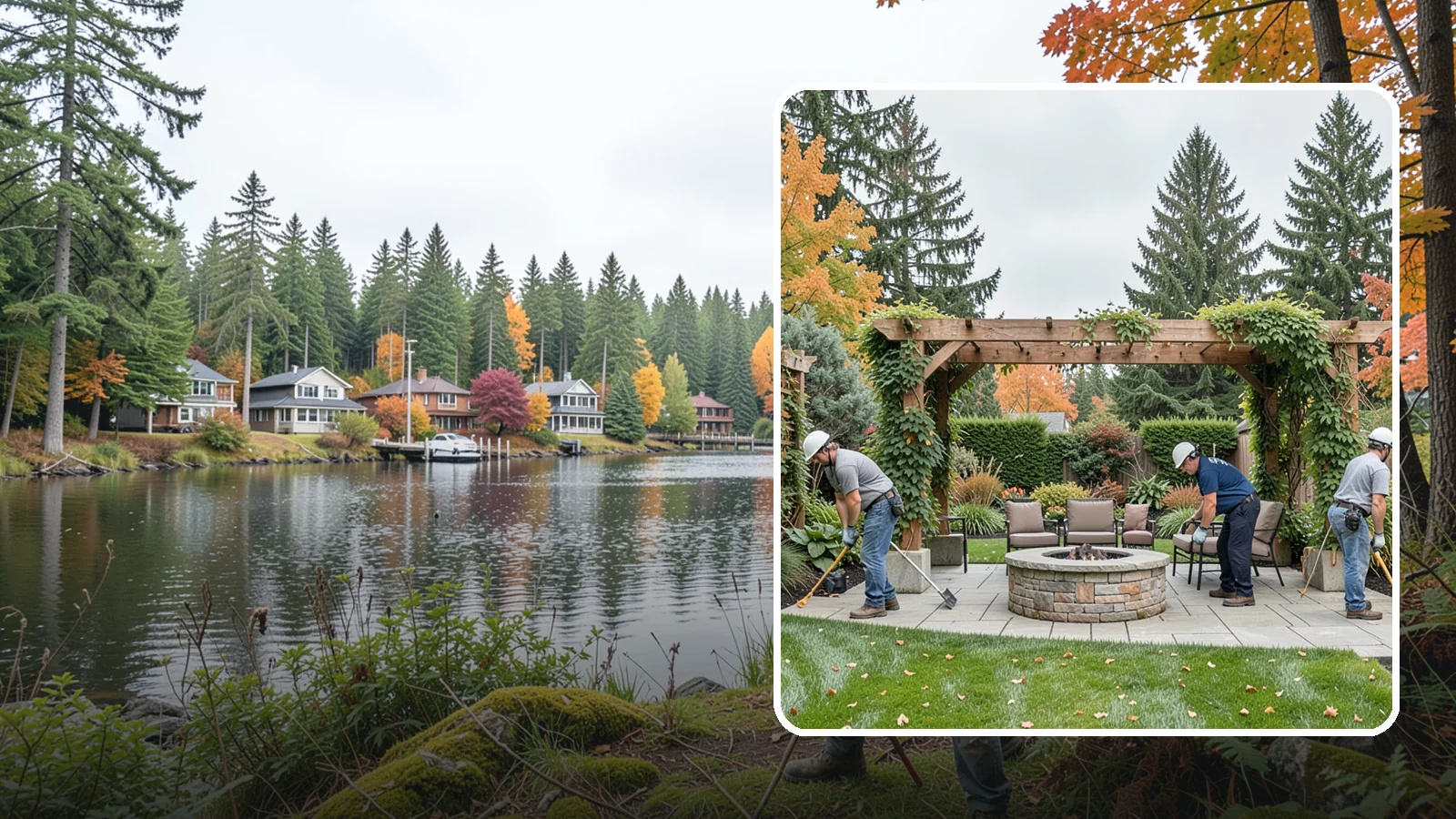 Trellis Installation in La Conner, Skagit County, WA - Custom trellises that add vertical structure and support climbing plants for privacy and beauty.