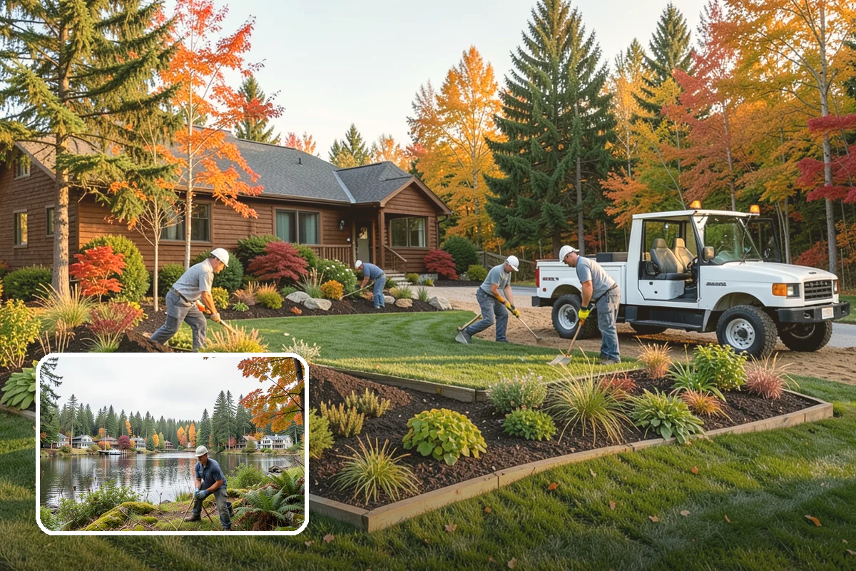 Trellis Installation in La Conner, Skagit County, WA - Vertical structure and greenery