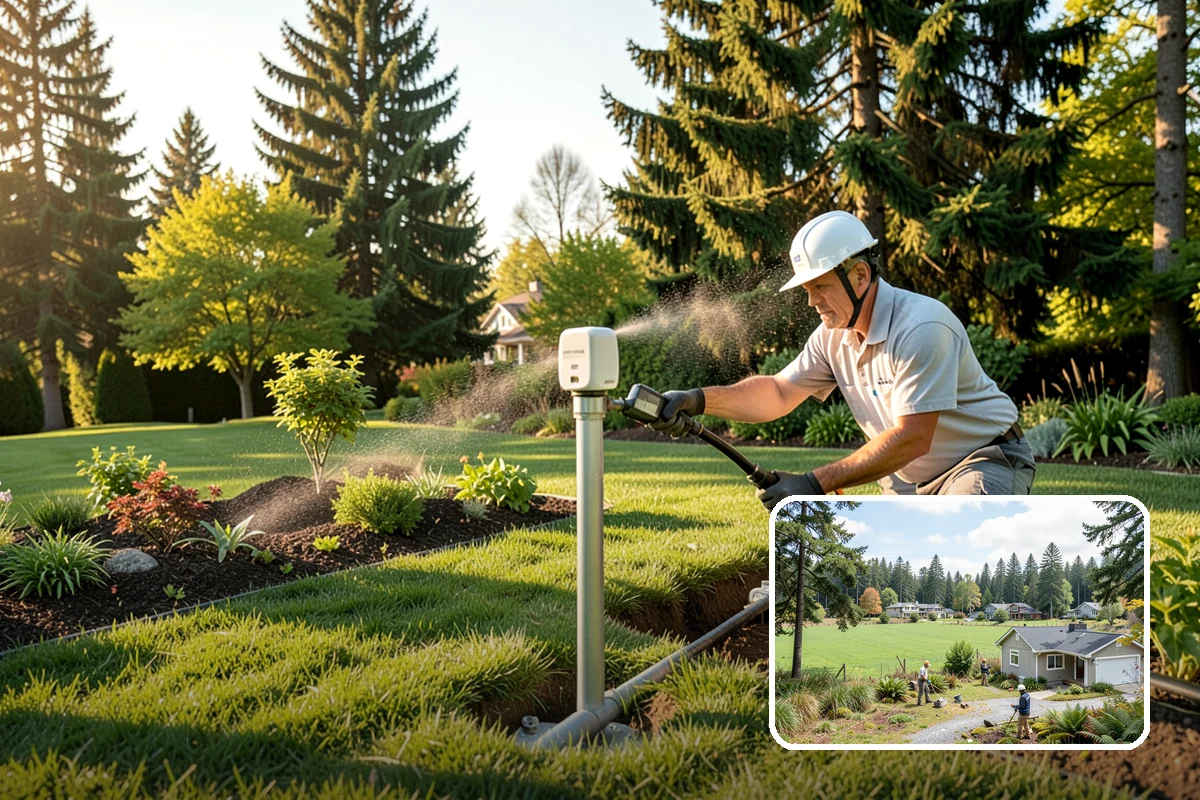 Trellis Installation in Lyman, Skagit County, WA - Vertical structure and greenery