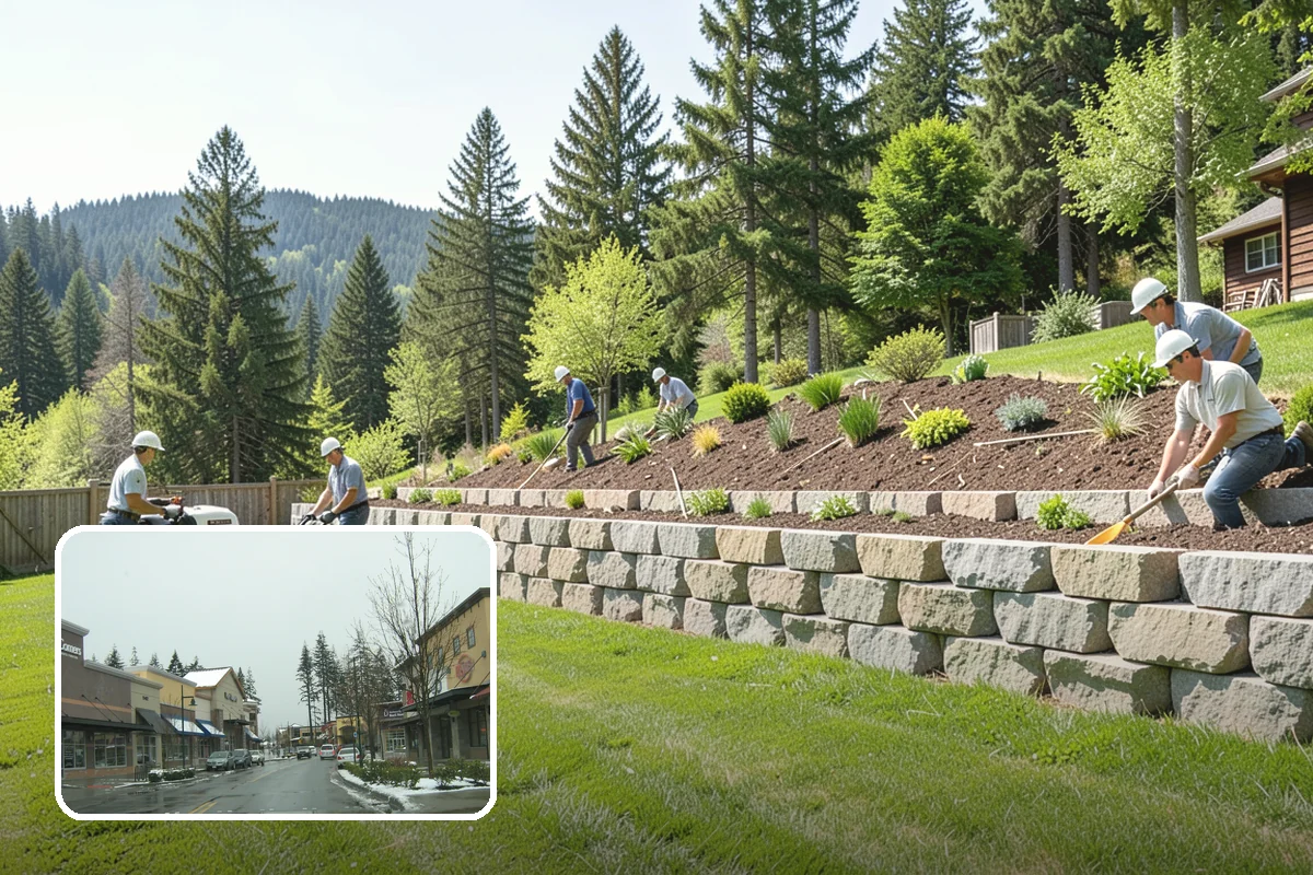 Trellis Installation in Mill Creek, Snohomish County, WA - Vertical structure and greenery