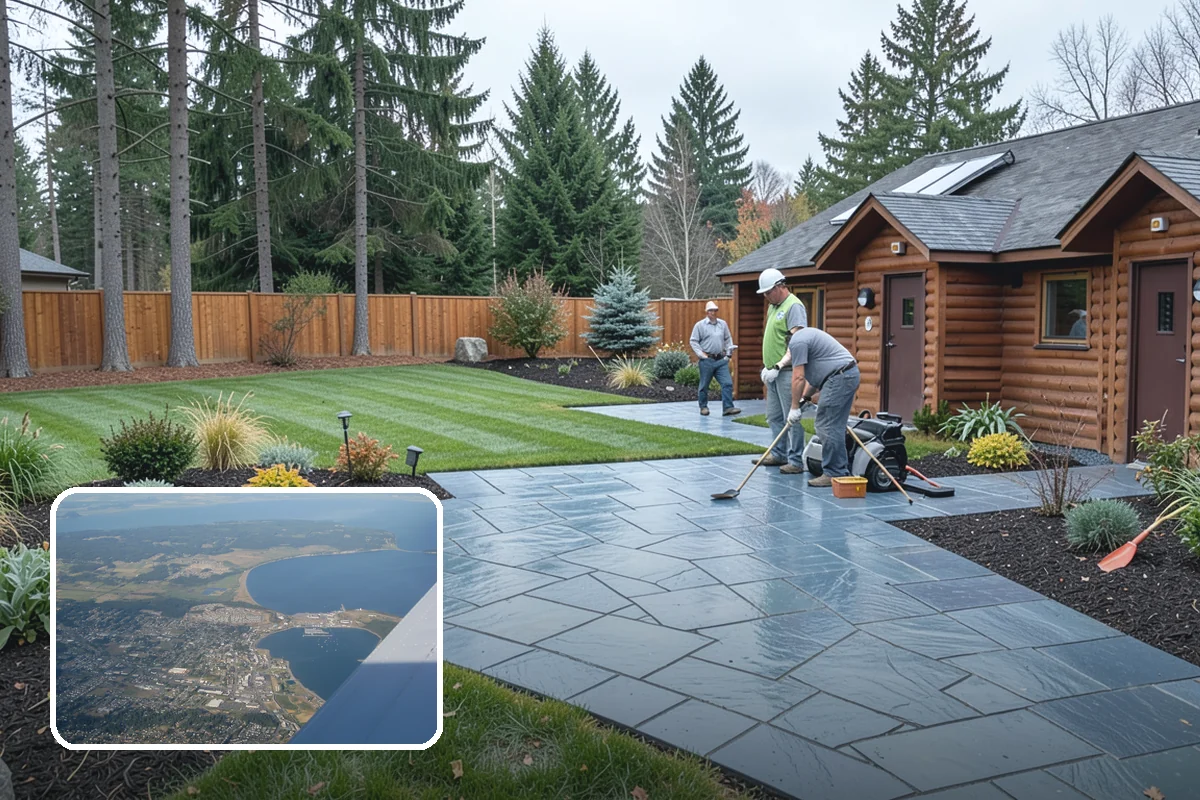 Trellis Installation in Oak Harbor, Island County, WA - Vertical structure and greenery