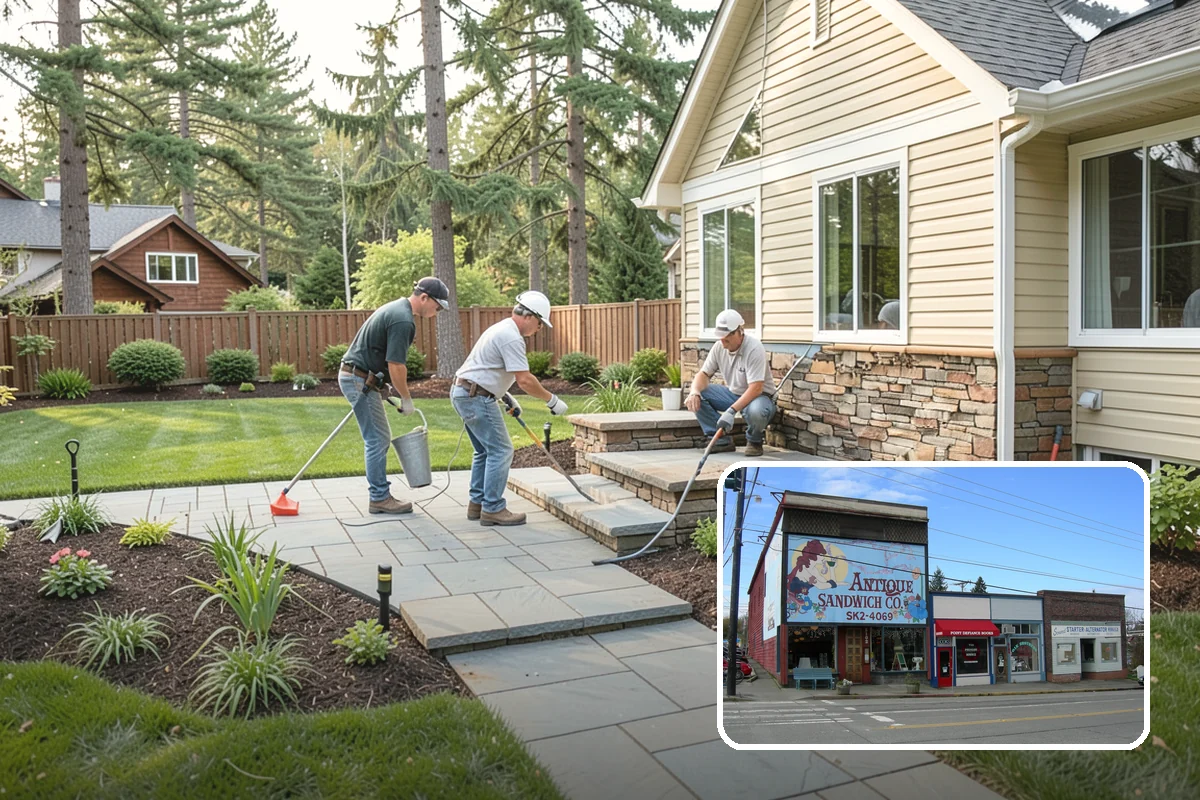 Trellis Installation in Ruston, Pierce County, WA - Vertical structure and greenery