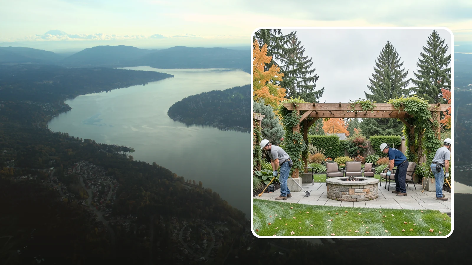 Trellis Installation in Sammamish, King County, WA - Custom trellises that add vertical structure and support climbing plants for privacy and beauty.