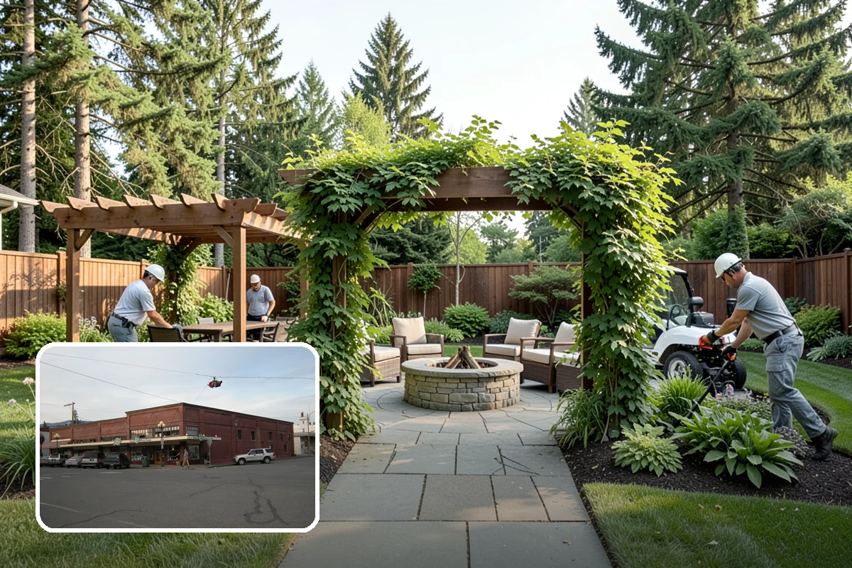 Trellis Installation in Sedro-Woolley, Skagit County, WA - Vertical structure and greenery