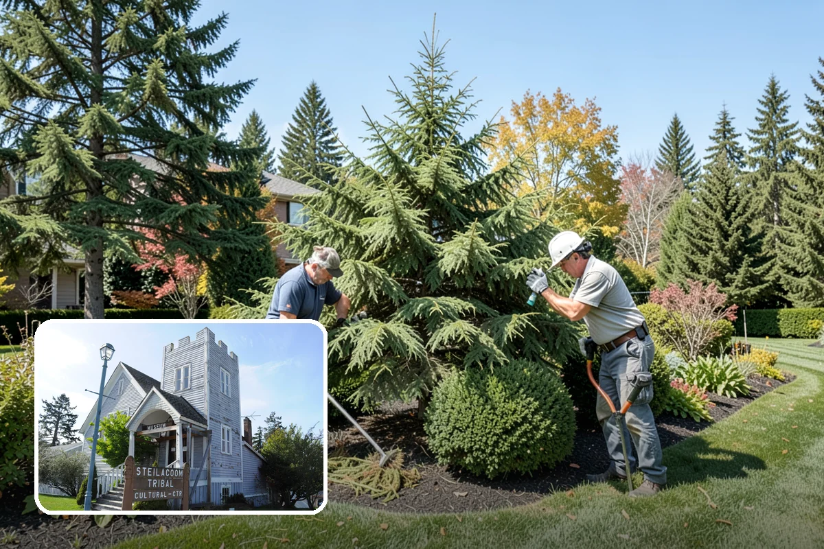 Trellis Installation in Steilacoom, Pierce County, WA - Vertical structure and greenery