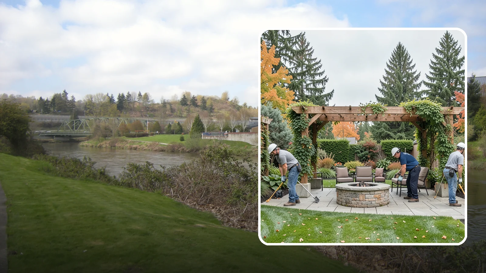 Trellis Installation in Tukwila, King County, WA - Custom trellises that add vertical structure and support climbing plants for privacy and beauty.