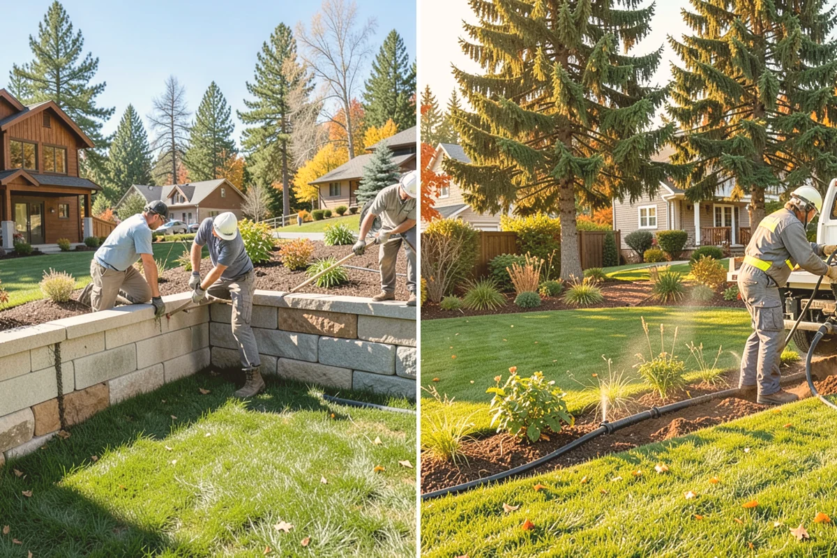 Trench Drain Installation in Algona, King County, WA - Map drainage flow and mark the trench alignment