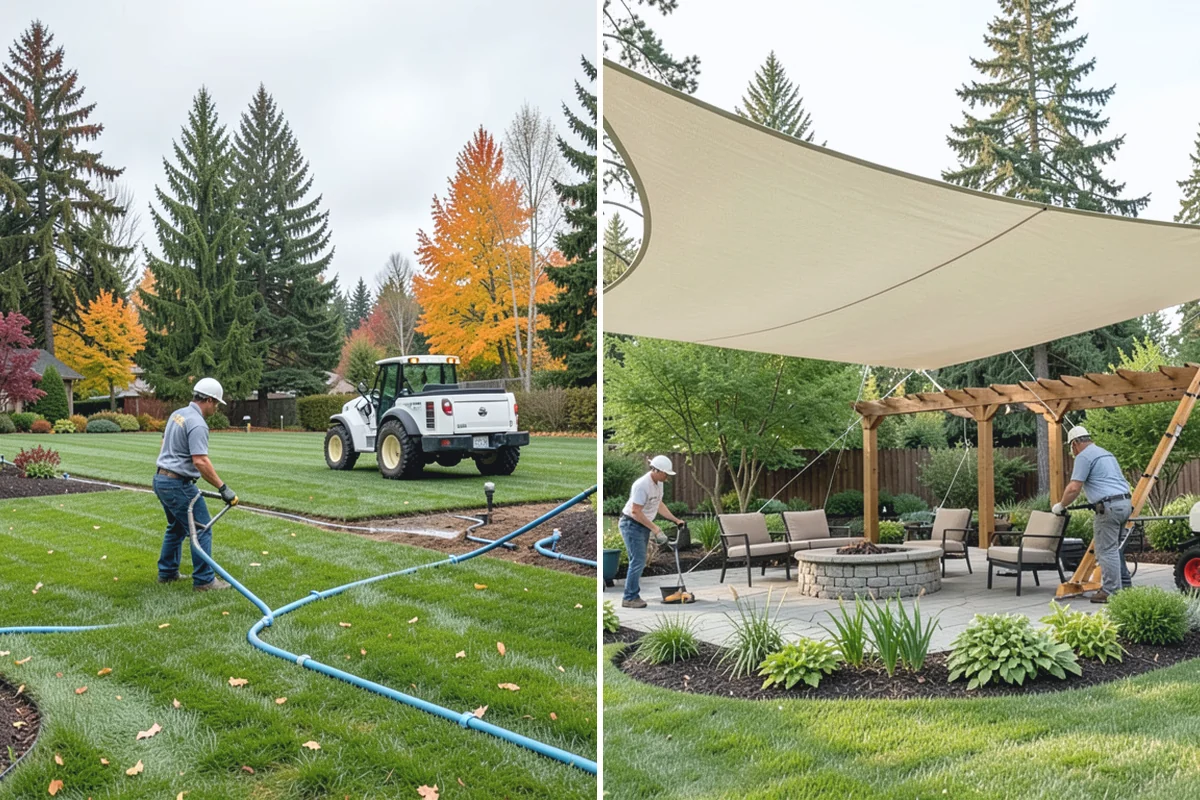 Trench Drain Installation in Beaux Arts Village, King County, WA - Map drainage flow and mark the trench alignment