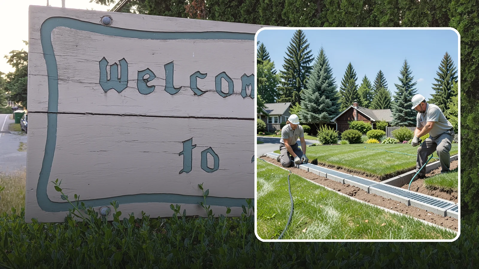 Trench Drain Installation in Brier, Snohomish County, WA - We build wide trench drain systems to collect and divert high-volume runoff along driveways, walkways, and low-lying yard...