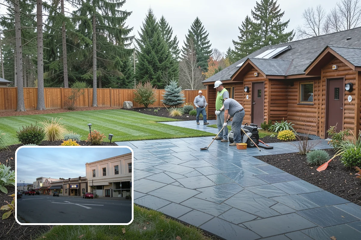 Trench Drain Installation in Burlington, Skagit County, WA - Manages large, sustained runoff volumes