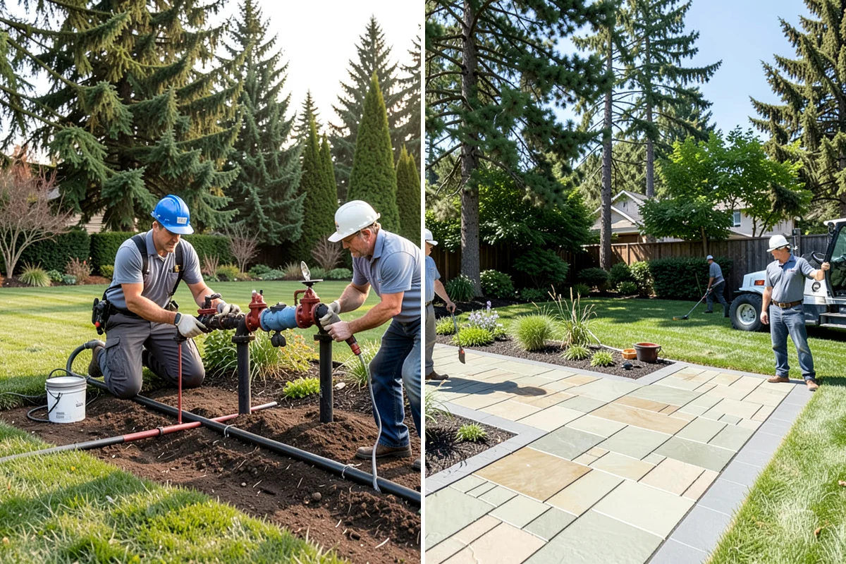 Trench Drain Installation in Concrete, Skagit County, WA - Map drainage flow and mark the trench alignment