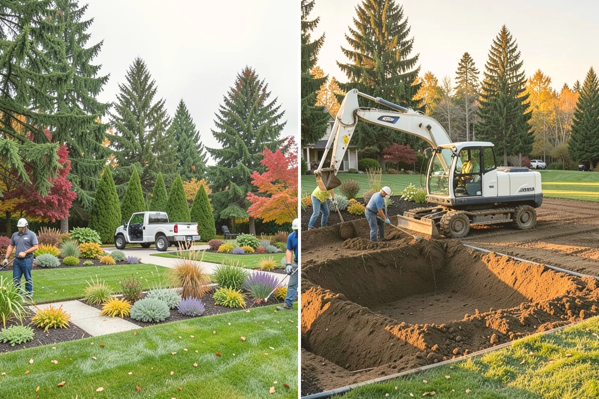 Trench Drain Installation in Edmonds, Snohomish County, WA - Map drainage flow and mark the trench alignment