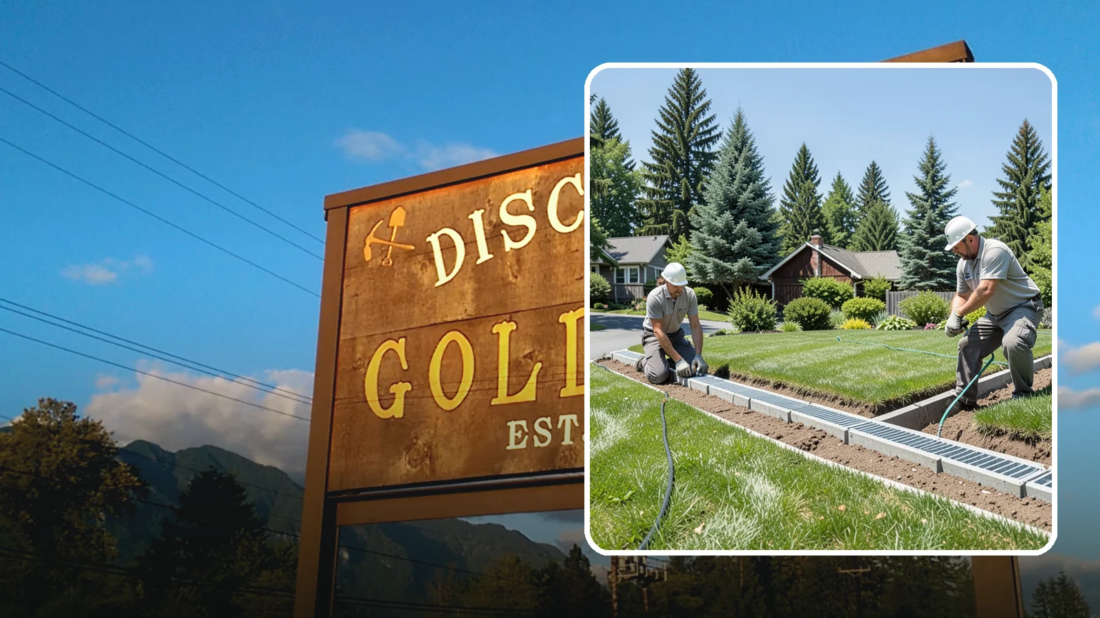 Trench Drain Installation in Gold Bar, Snohomish County, WA - We build wide trench drain systems to collect and divert high-volume runoff along driveways, walkways, and low-lying yard...