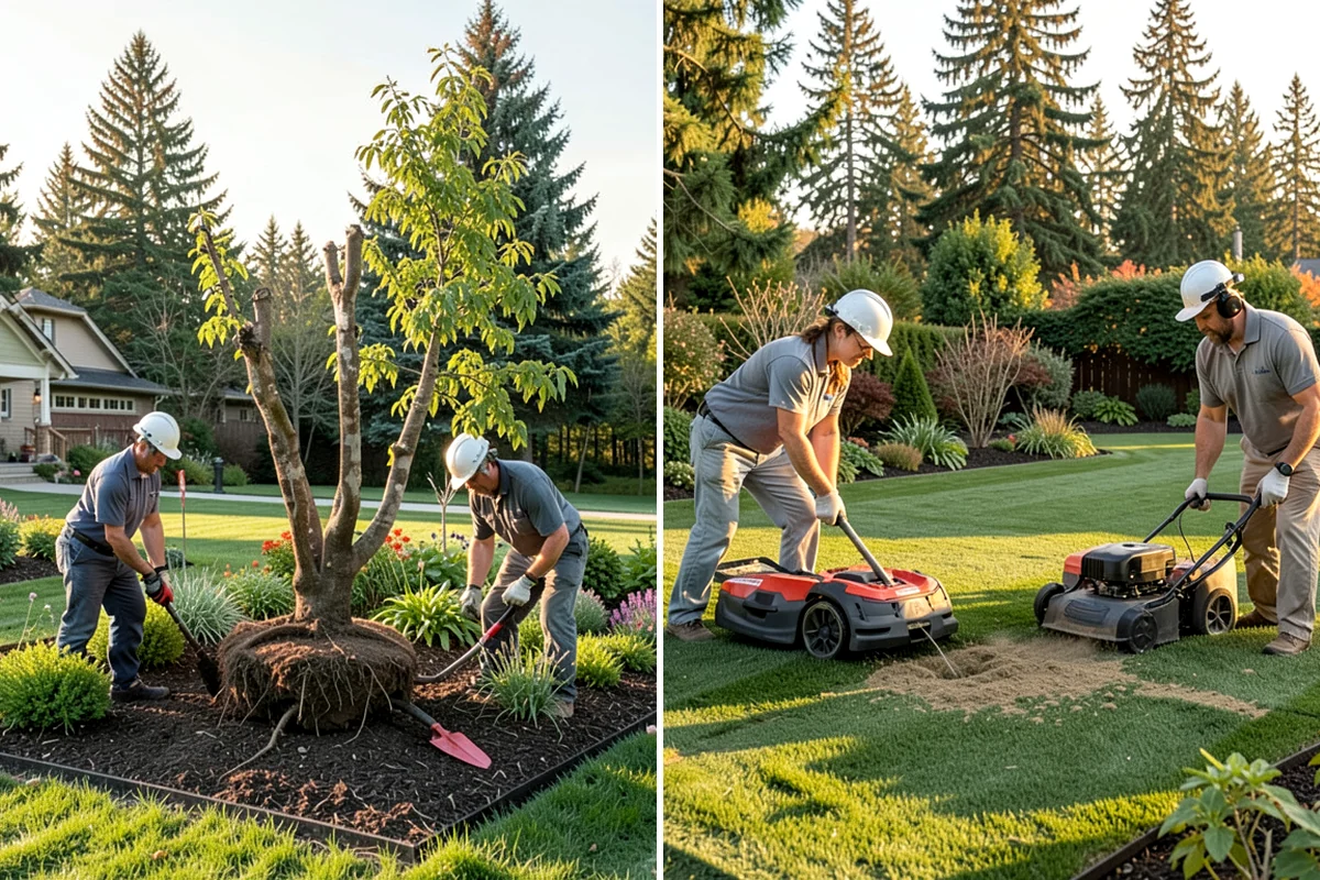 Trench Drain Installation in Lakewood, Pierce County, WA - Map drainage flow and mark the trench alignment