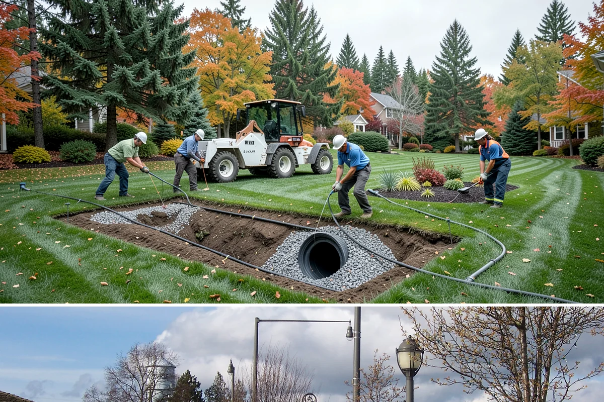 Trench Drain Installation in Marysville, Snohomish County, WA - Excavation is smoothest in summer and early fall when soils are firmer, but trench drains can be installed whenever access allows.