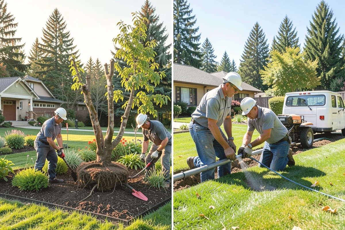 Trench Drain Installation in Mercer Island, King County, WA - Map drainage flow and mark the trench alignment