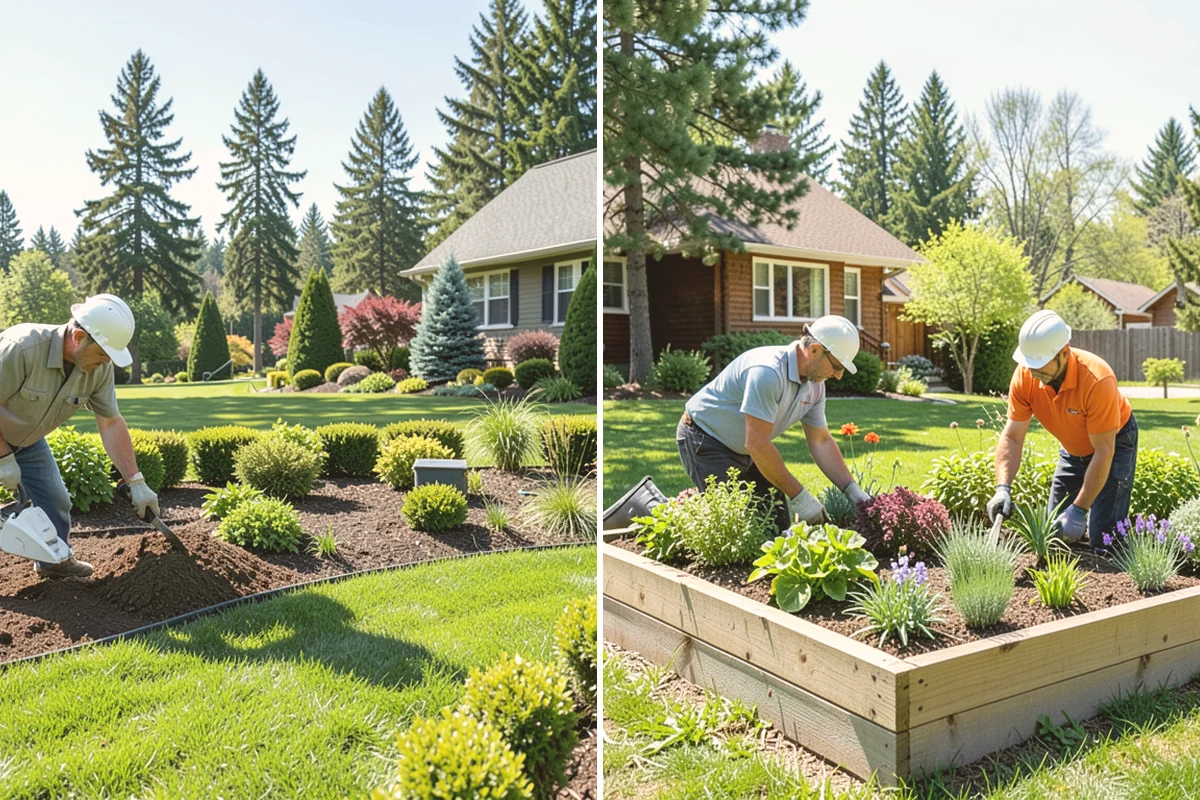 Trench Drain Installation in Milton, King County, WA - Map drainage flow and mark the trench alignment