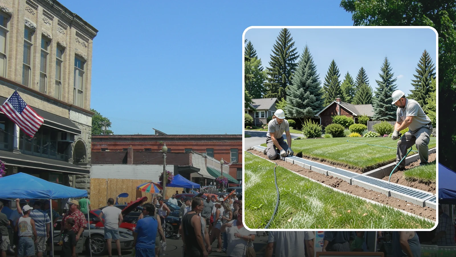 Trench Drain Installation in Snohomish, Snohomish County, WA - We build wide trench drain systems to collect and divert high-volume runoff along driveways, walkways, and low-lying yard...