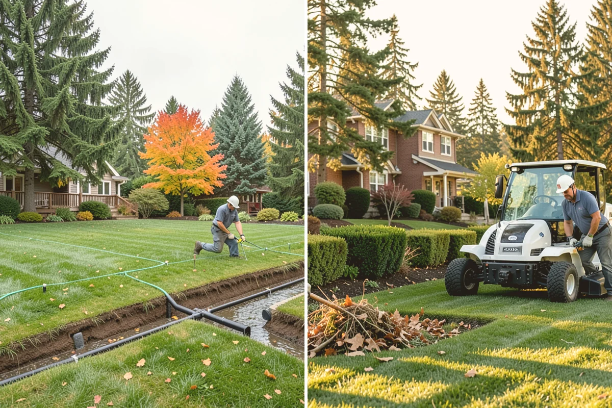 Trench Drain Installation in Snohomish, Snohomish County, WA - Map drainage flow and mark the trench alignment
