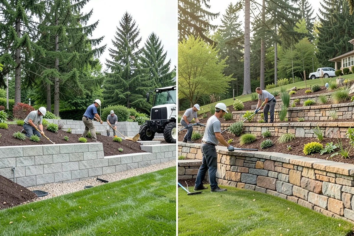 Trench Drain Installation in Snoqualmie, King County, WA - Map drainage flow and mark the trench alignment