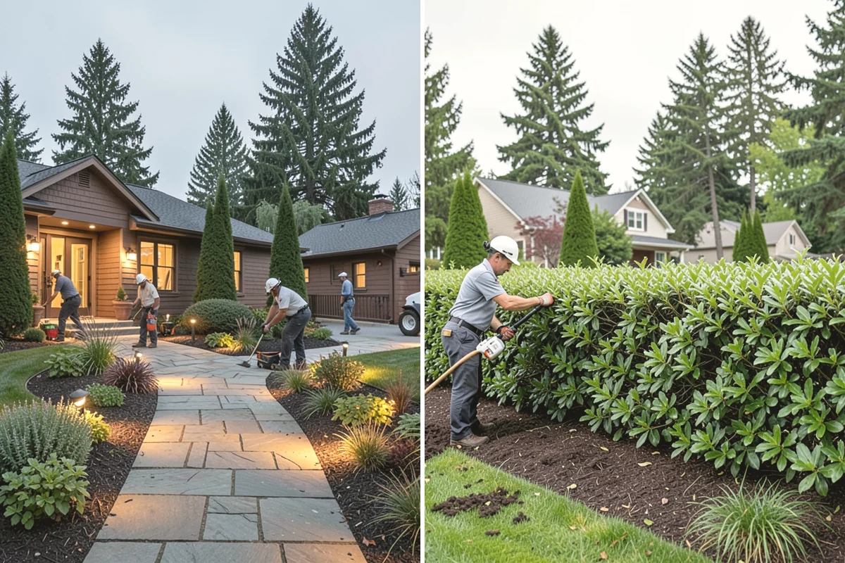 Trench Drain Installation in Steilacoom, Pierce County, WA - Map drainage flow and mark the trench alignment