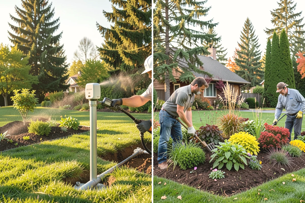 Trench Drain Installation in University Place, Pierce County, WA - Map drainage flow and mark the trench alignment