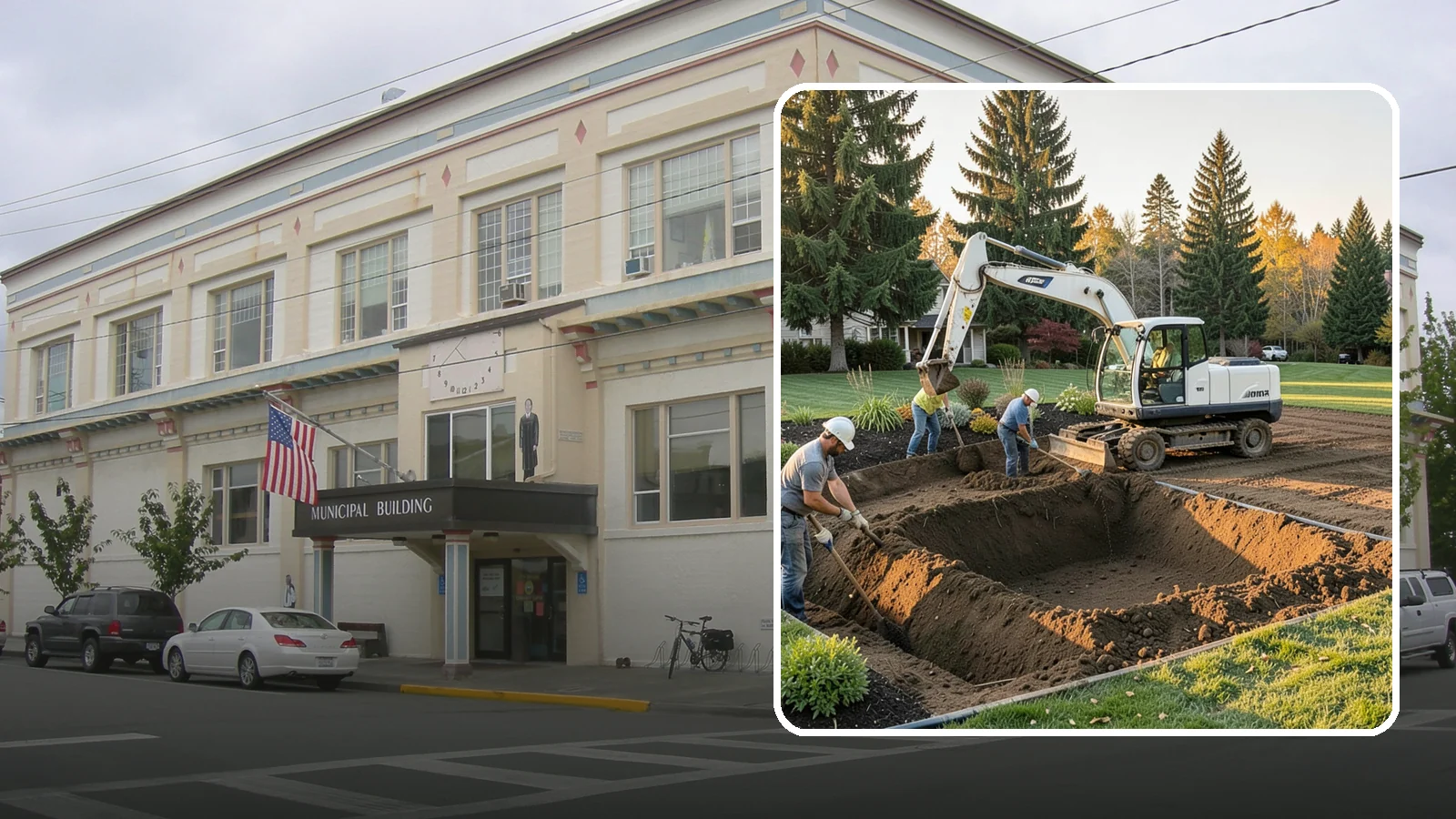 Trenching in Anacortes, Skagit County, WA - Clean, accurate trenching for irrigation, drainage, utilities, and lighting - dug to depth and restored.