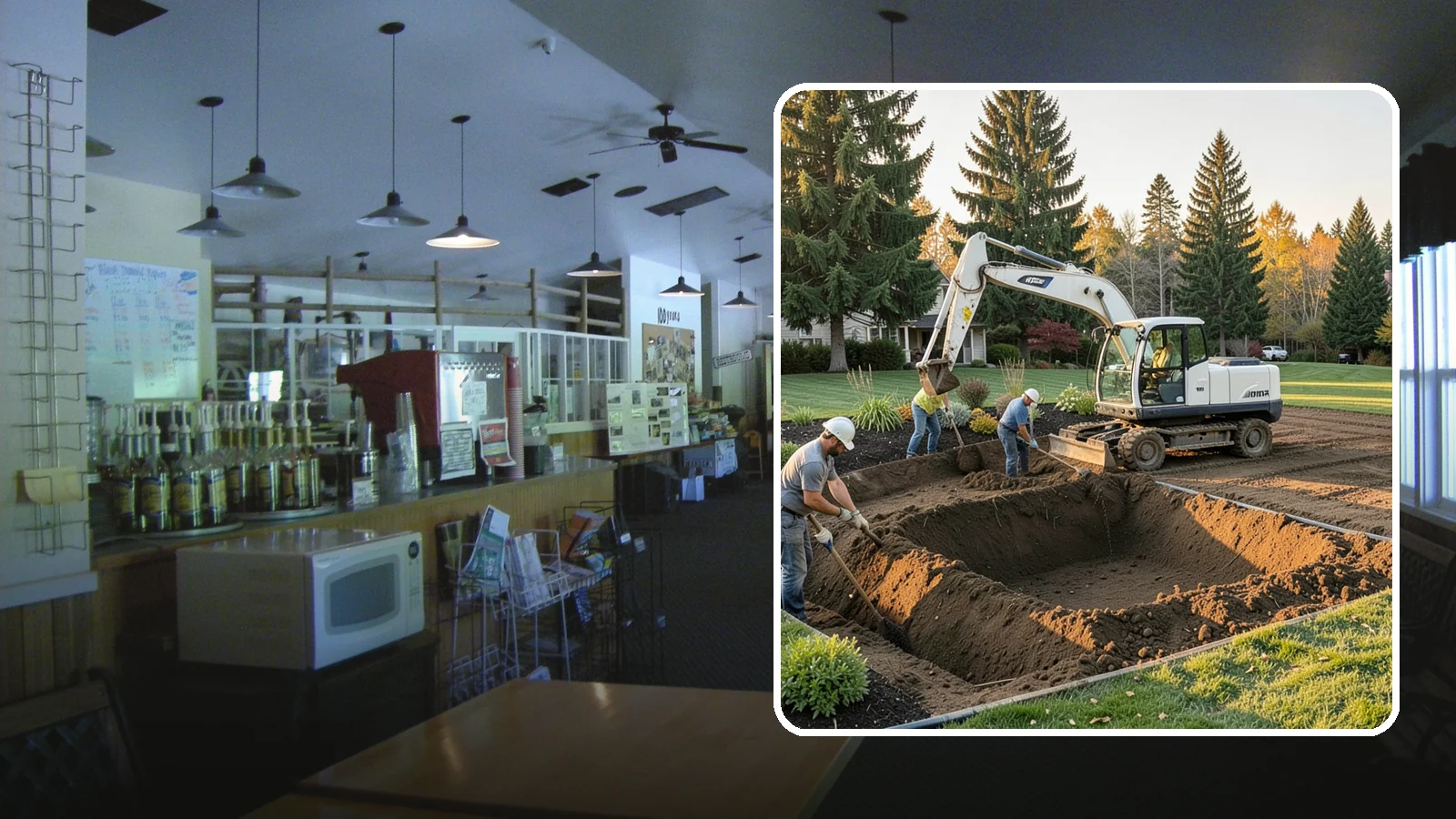 Trenching in Black Diamond, King County, WA - Clean, accurate trenching for irrigation, drainage, utilities, and lighting - dug to depth and restored.