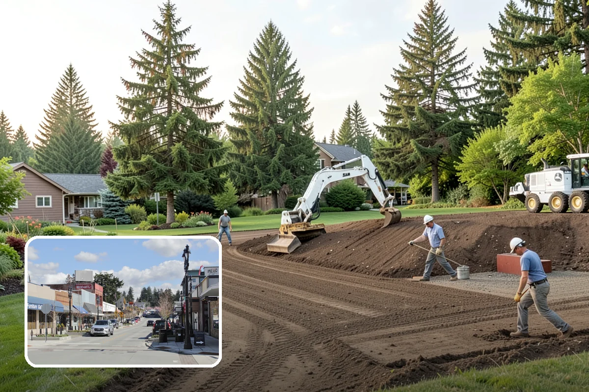 Trenching in Bothell, King County, WA - Clean trenches at correct depth