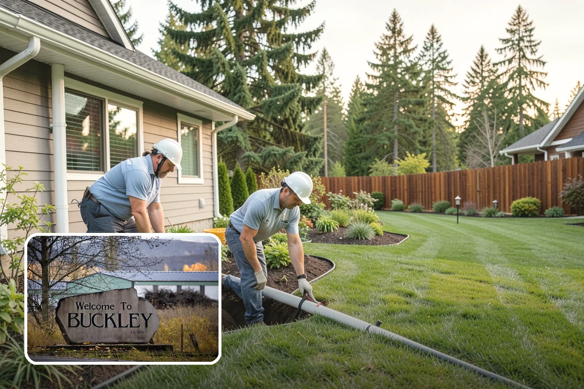 Trenching in Buckley, Pierce County, WA - Clean trenches at correct depth