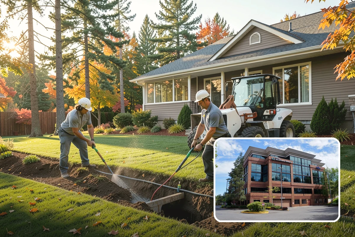 Trenching in Mountlake Terrace, Snohomish County, WA - Clean trenches at correct depth