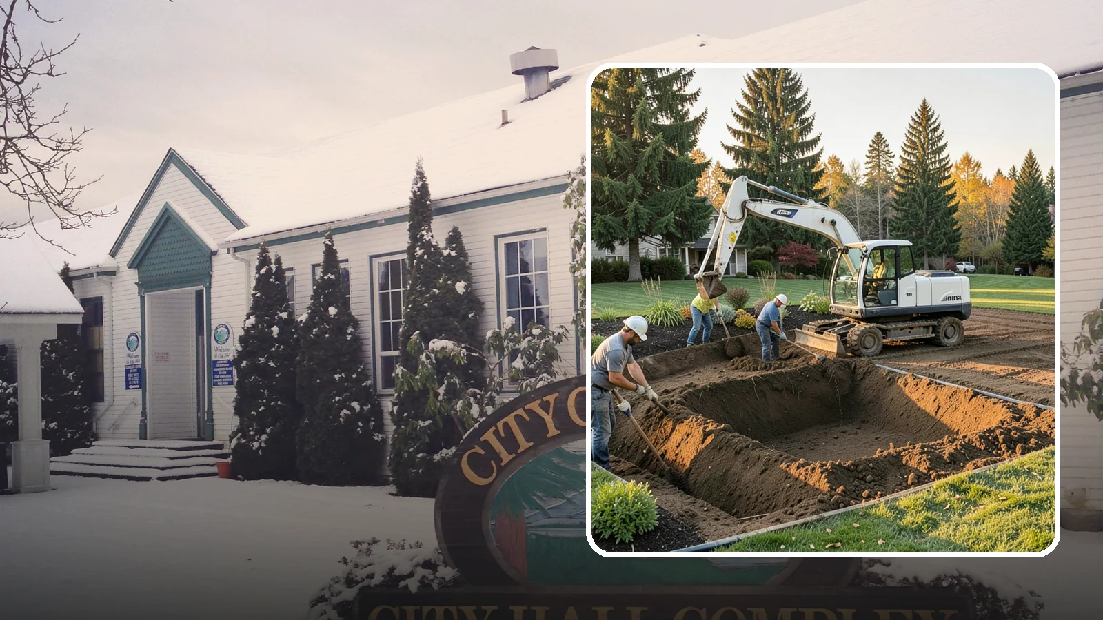 Trenching in Pacific, King County, WA - Clean, accurate trenching for irrigation, drainage, utilities, and lighting - dug to depth and restored.