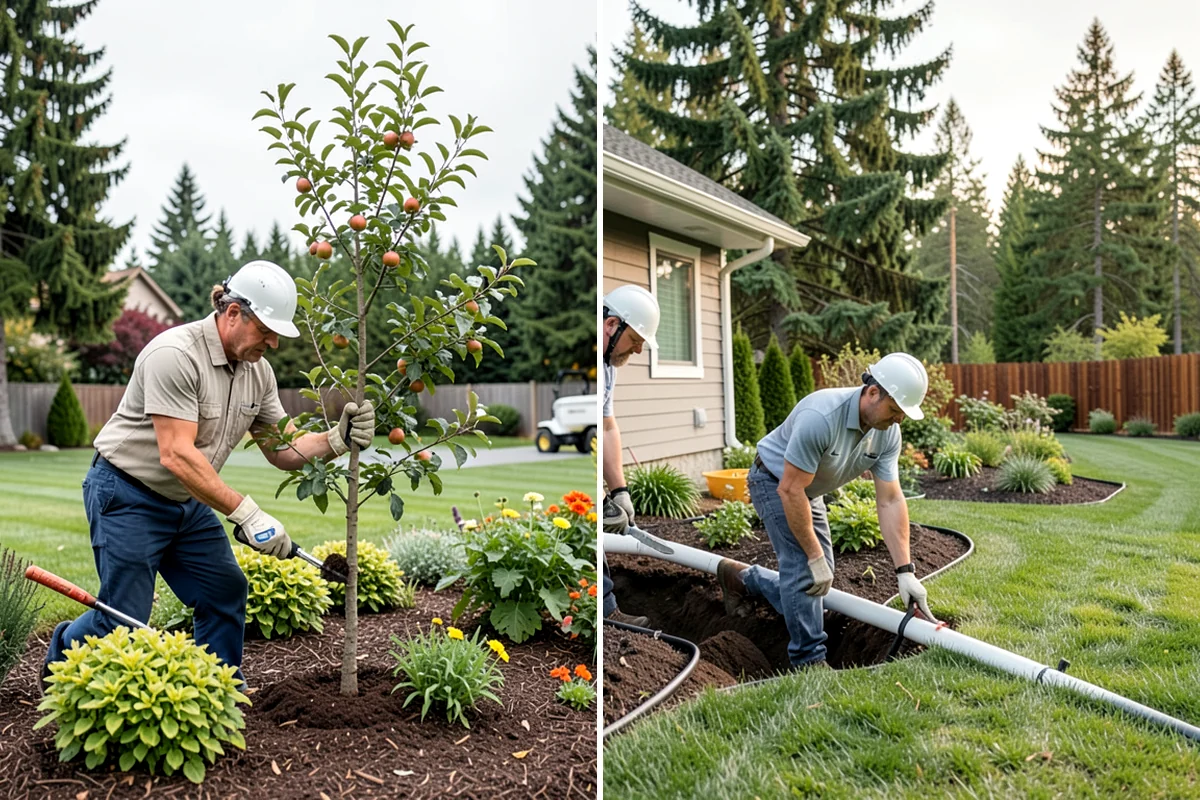 Trenching in Puyallup, Pierce County, WA - Locate and mark existing utilities