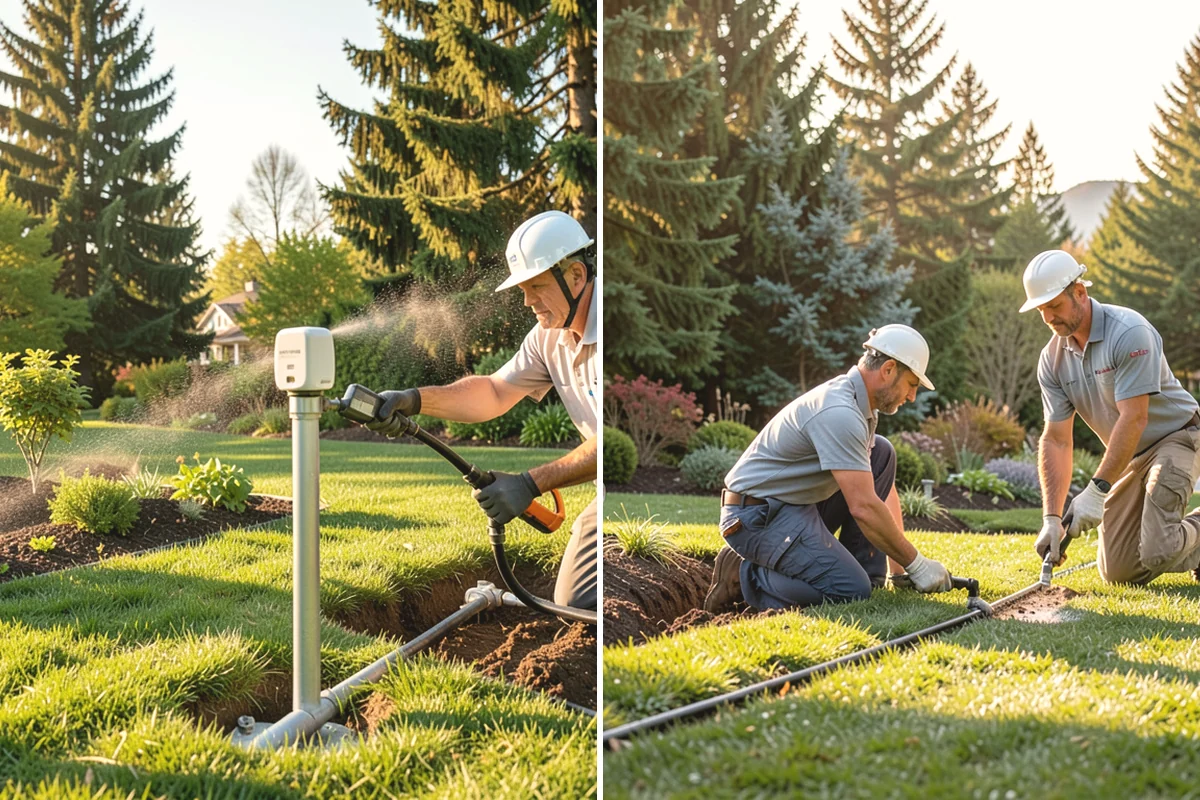 Trenching in Tukwila, King County, WA - Locate and mark existing utilities
