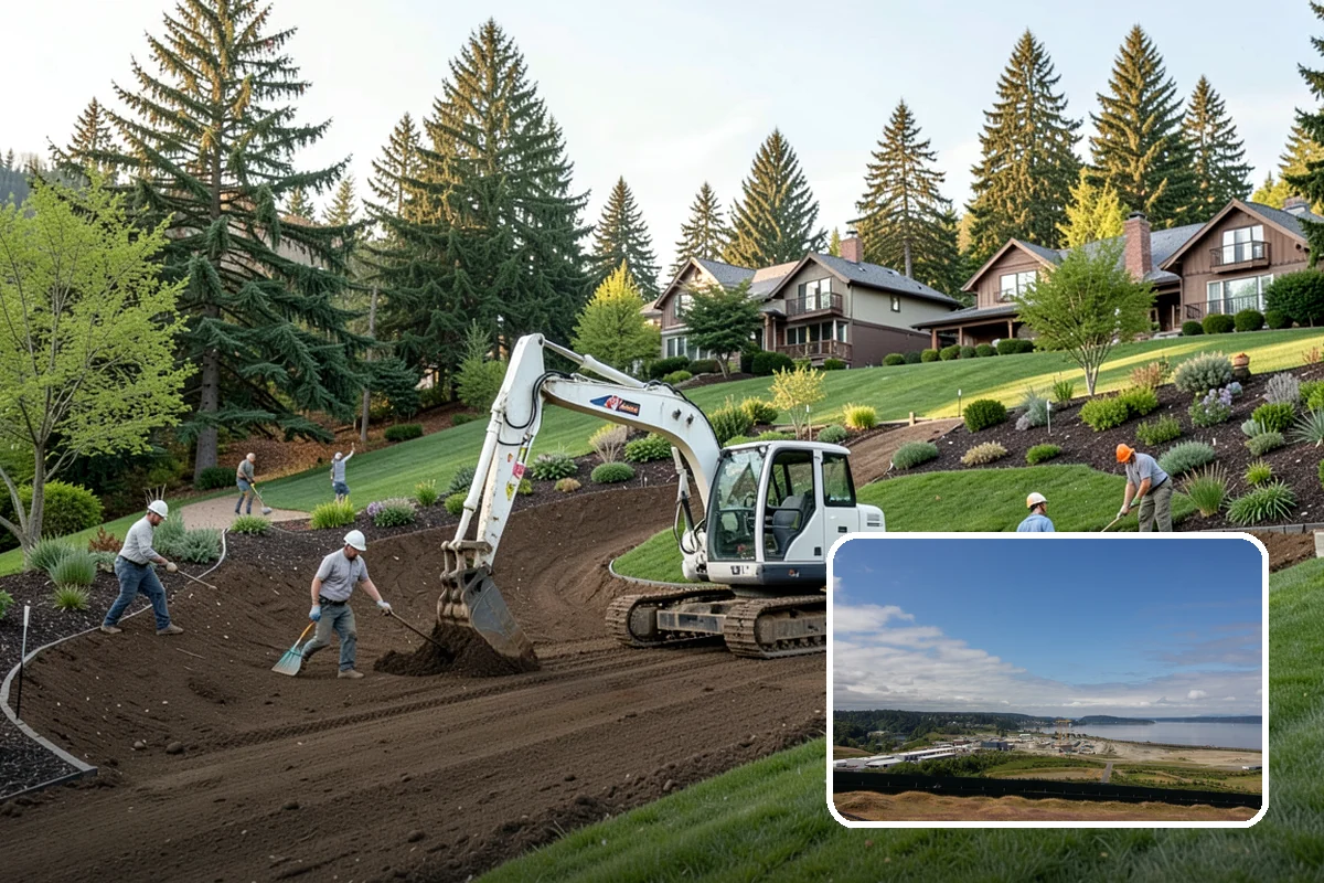 Trenching in University Place, Pierce County, WA - Clean trenches at correct depth
