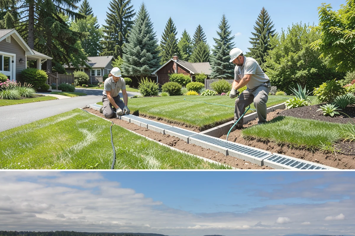 Trenching in University Place, Pierce County, WA - Best done in drier conditions.