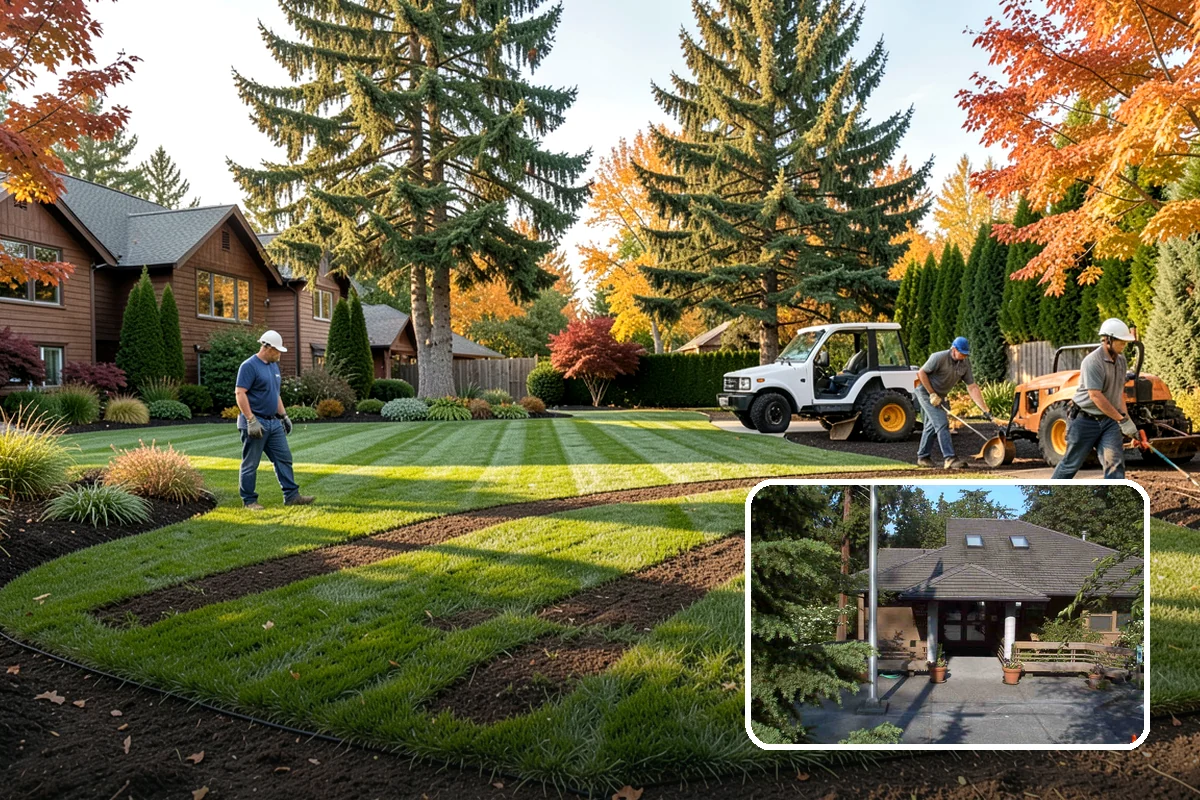 Trenching in Yarrow Point, King County, WA - Clean trenches at correct depth