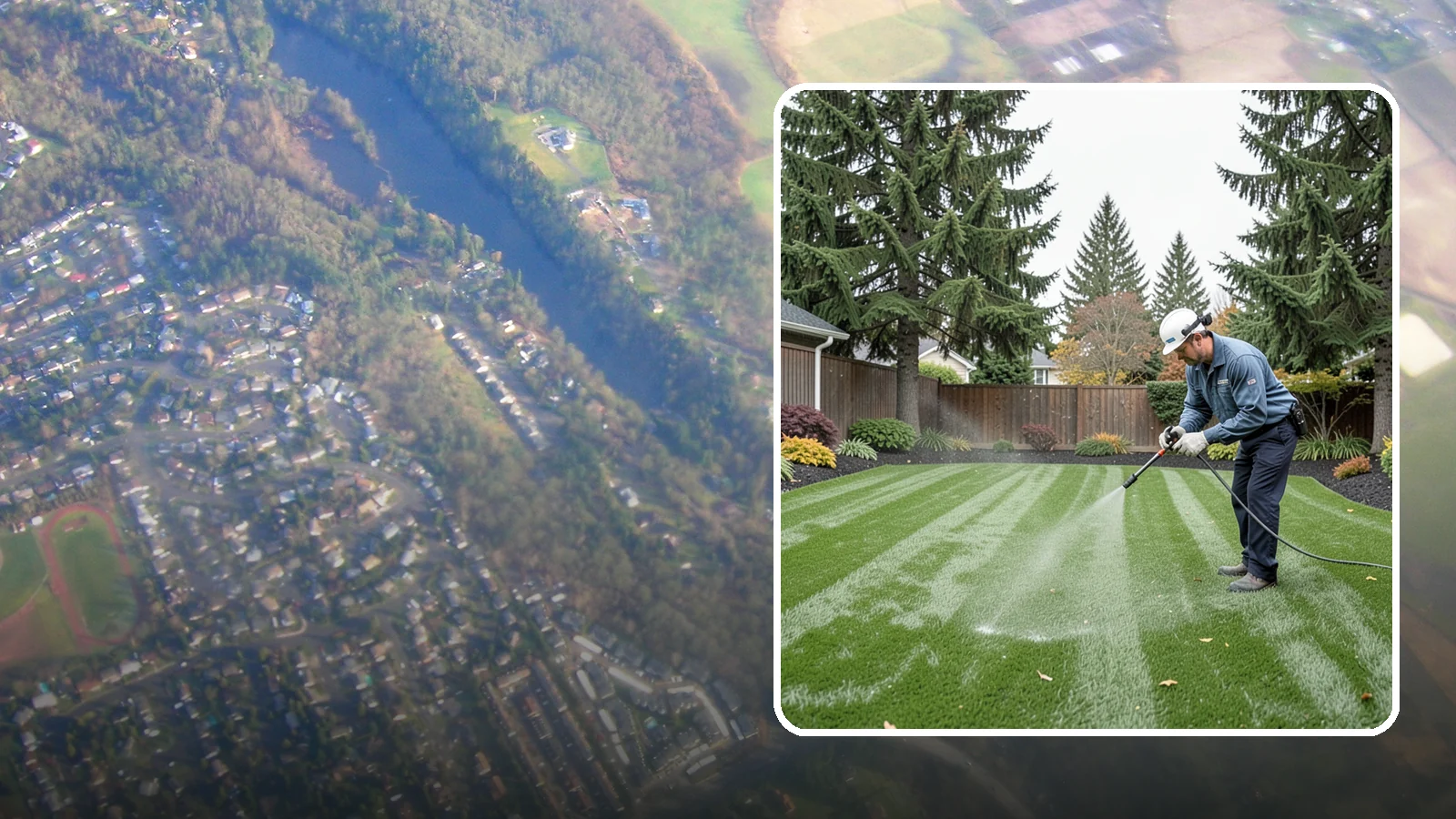 Turf Deodorizing in Algona, King County, WA - We deep-clean and treat synthetic turf to neutralize pet odors trapped by our persistently damp climate.