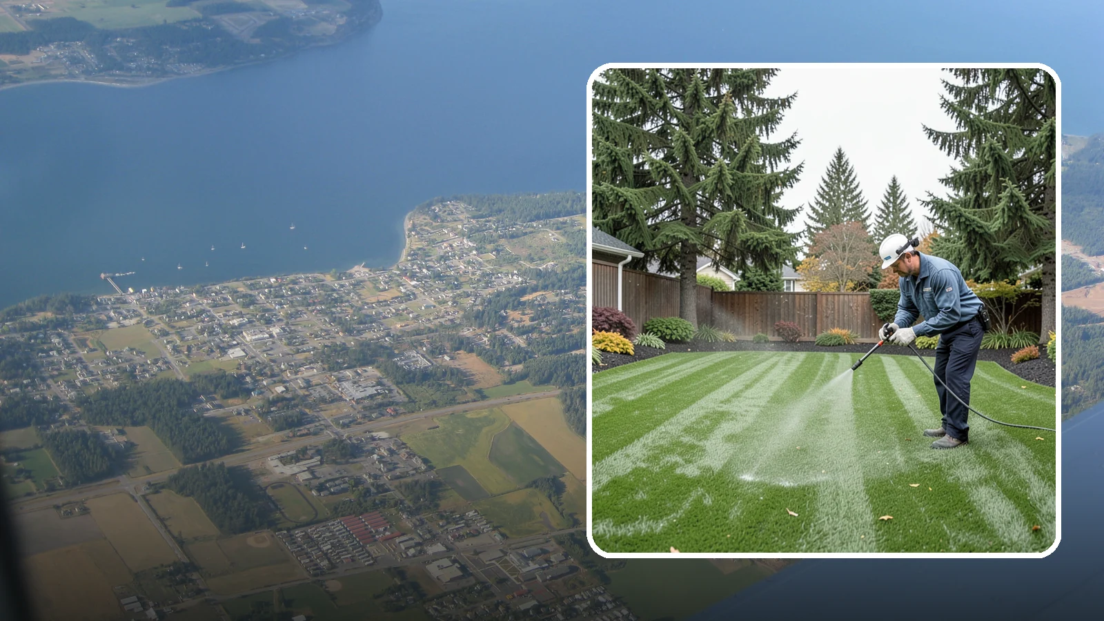 Turf Deodorizing in Coupeville, Island County, WA - We deep-clean and treat synthetic turf to neutralize pet odors trapped by our persistently damp climate.