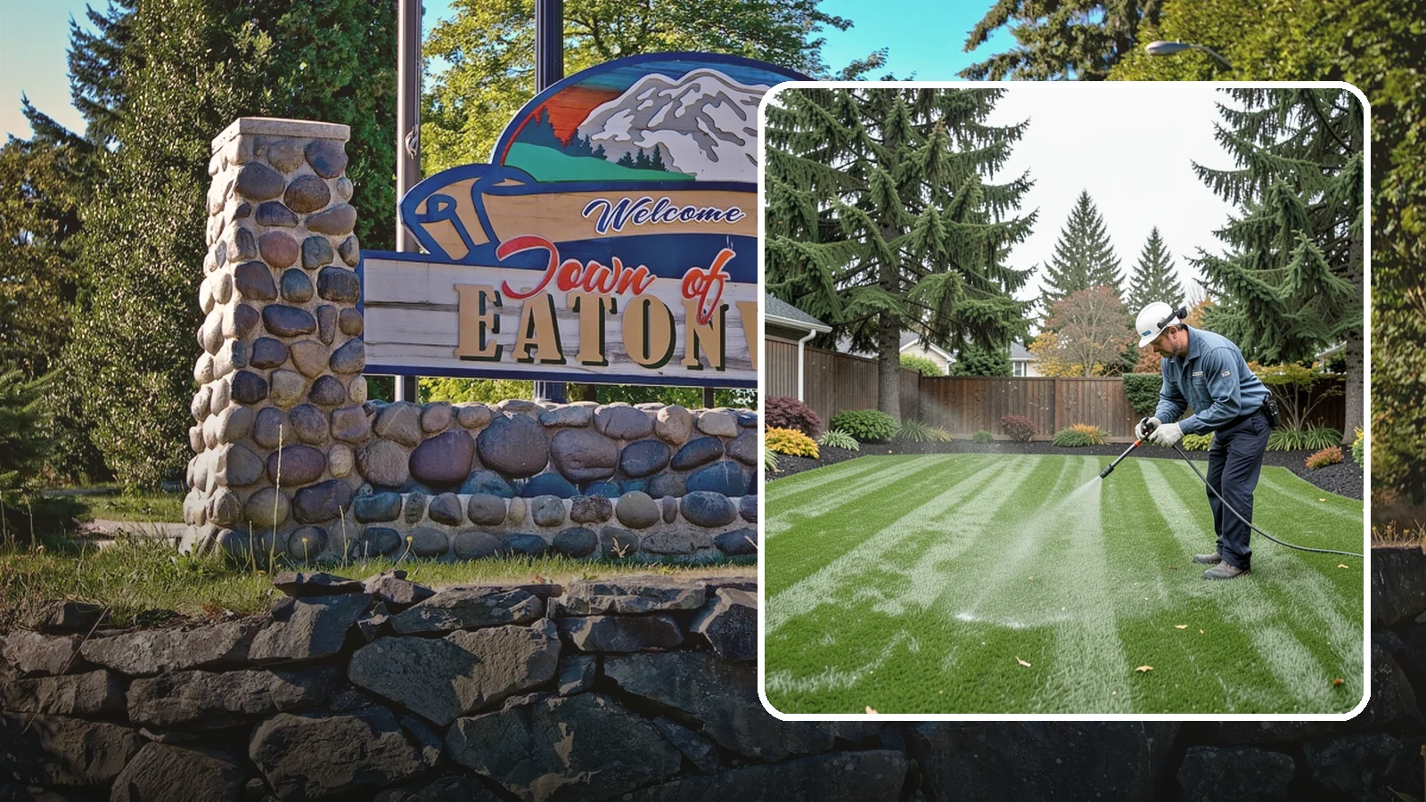 Turf Deodorizing in Eatonville, Pierce County, WA - We deep-clean and treat synthetic turf to neutralize pet odors trapped by our persistently damp climate.