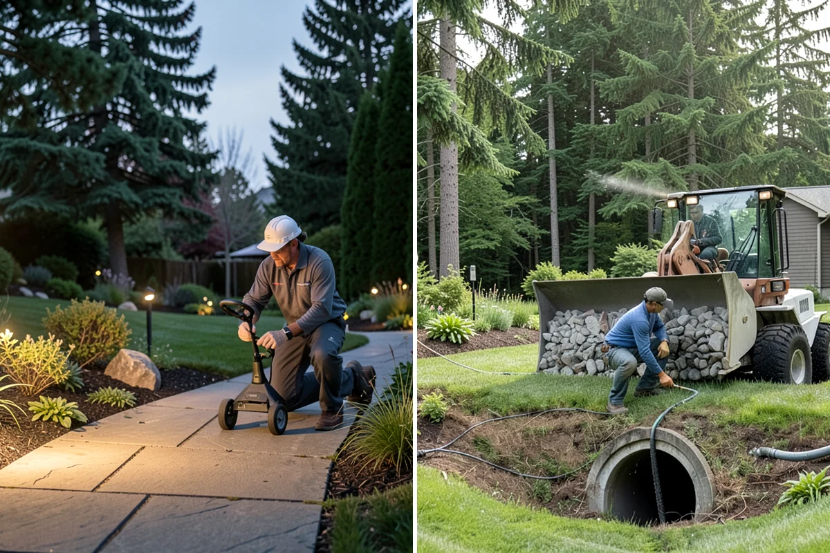 Turf Deodorizing in Fircrest, Pierce County, WA - Inspect the turf and locate odor and moisture hot spots