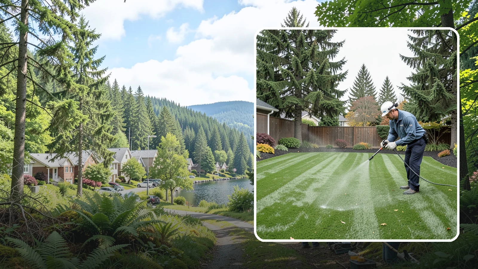 Turf Deodorizing in Lake Forest Park, King County, WA - We deep-clean and treat synthetic turf to neutralize pet odors trapped by our persistently damp climate.