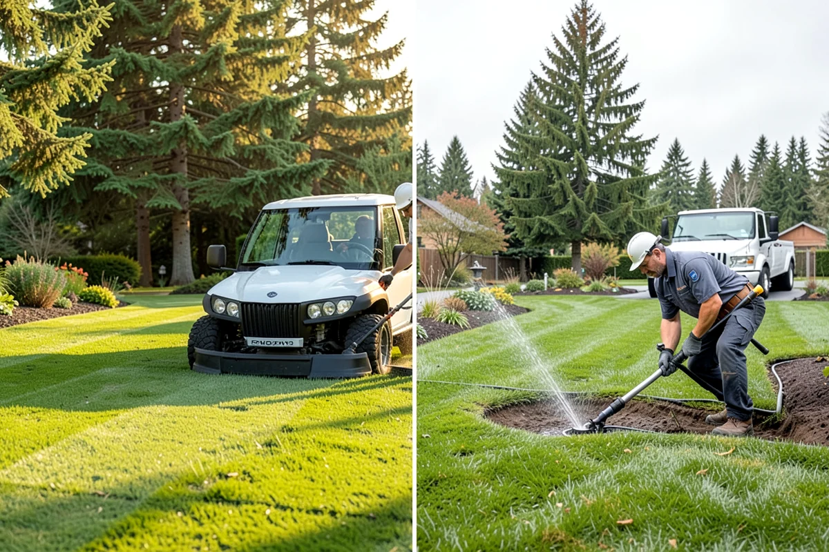 Turf Deodorizing in Lakewood, Pierce County, WA - Inspect the turf and locate odor and moisture hot spots