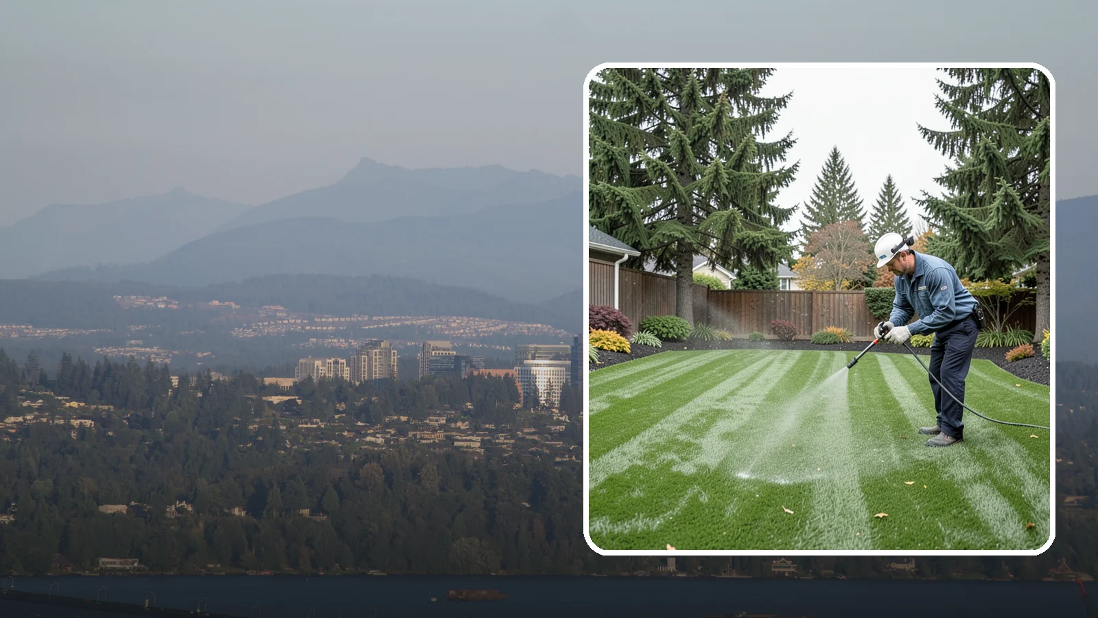 Turf Deodorizing in Medina, King County, WA - We deep-clean and treat synthetic turf to neutralize pet odors trapped by our persistently damp climate.