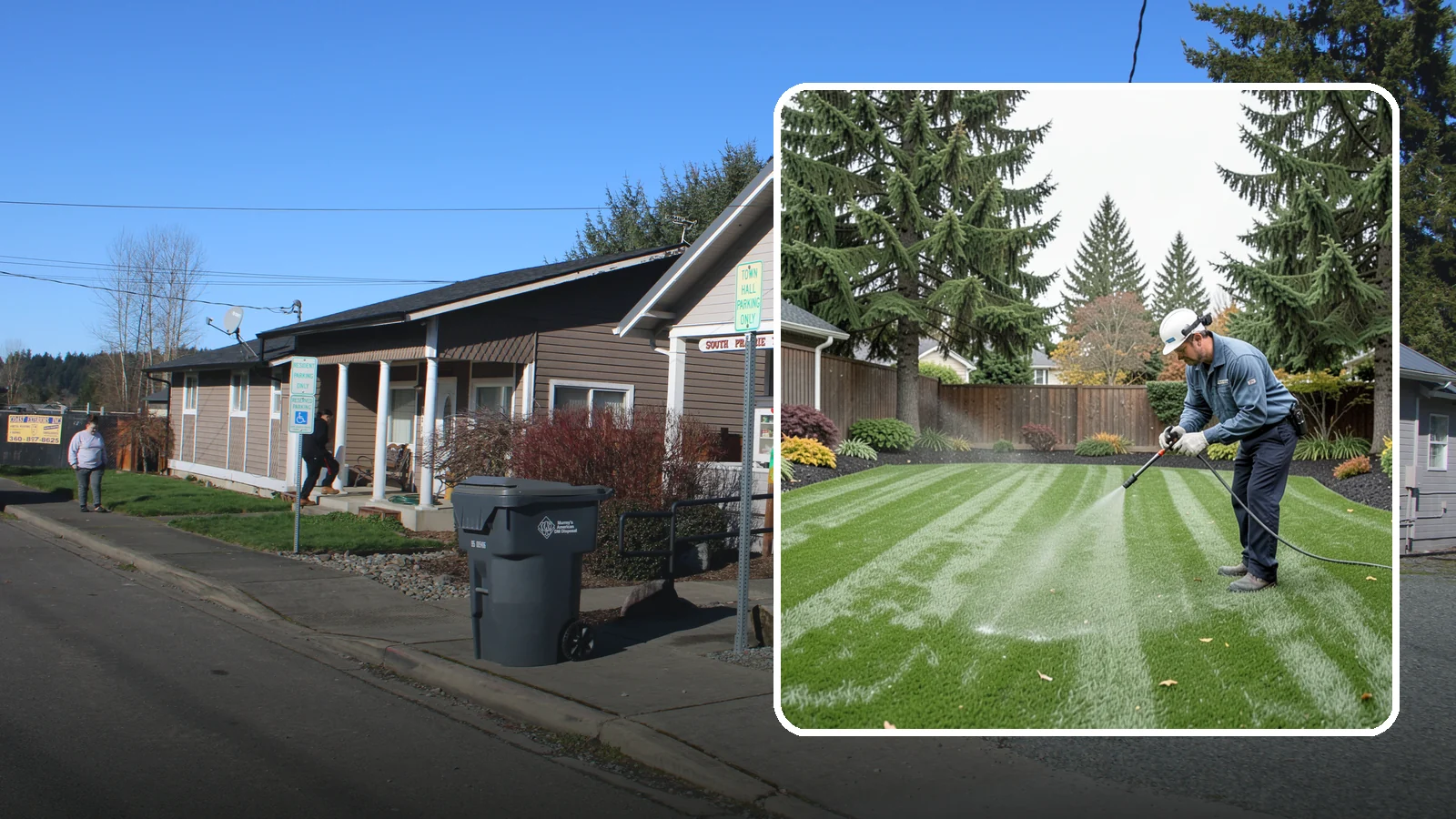 Turf Deodorizing in South Prairie, Pierce County, WA - We deep-clean and treat synthetic turf to neutralize pet odors trapped by our persistently damp climate.