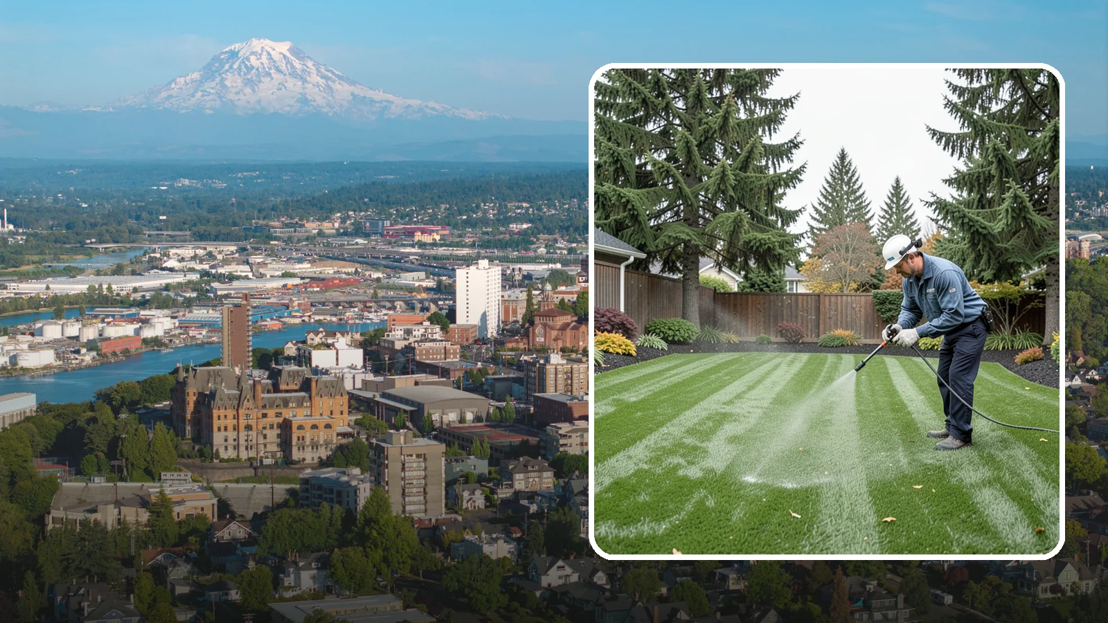 Turf Deodorizing in Tacoma, Pierce County, WA - We deep-clean and treat synthetic turf to neutralize pet odors trapped by our persistently damp climate.