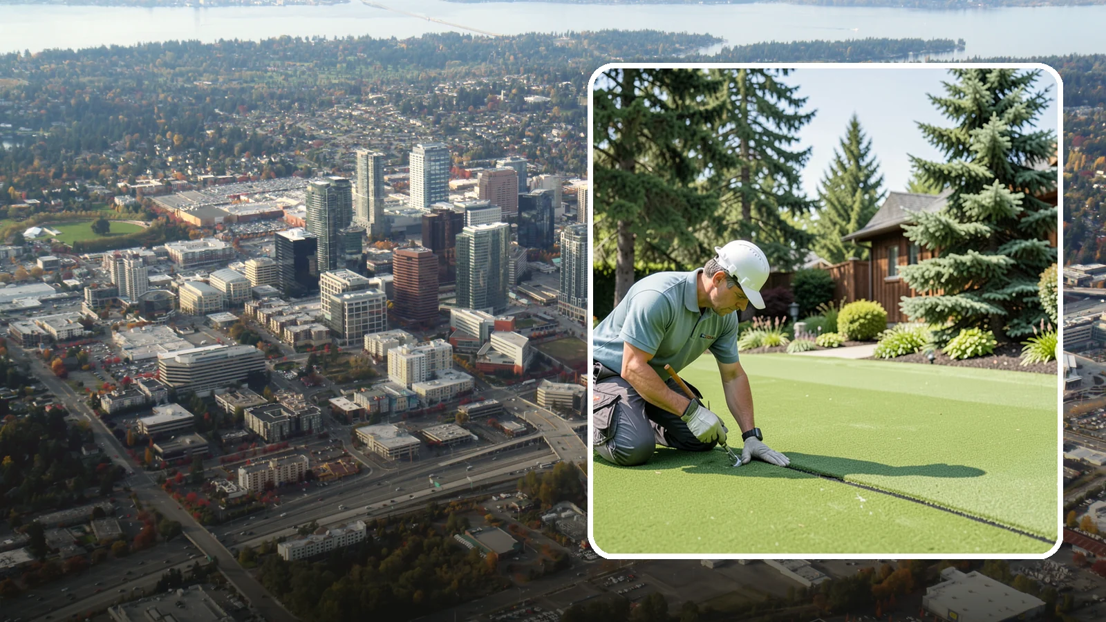 Turf Seam Repair in Bellevue, King County, WA - We re-secure and rebond separating turf seams so your synthetic lawn looks and performs like new.