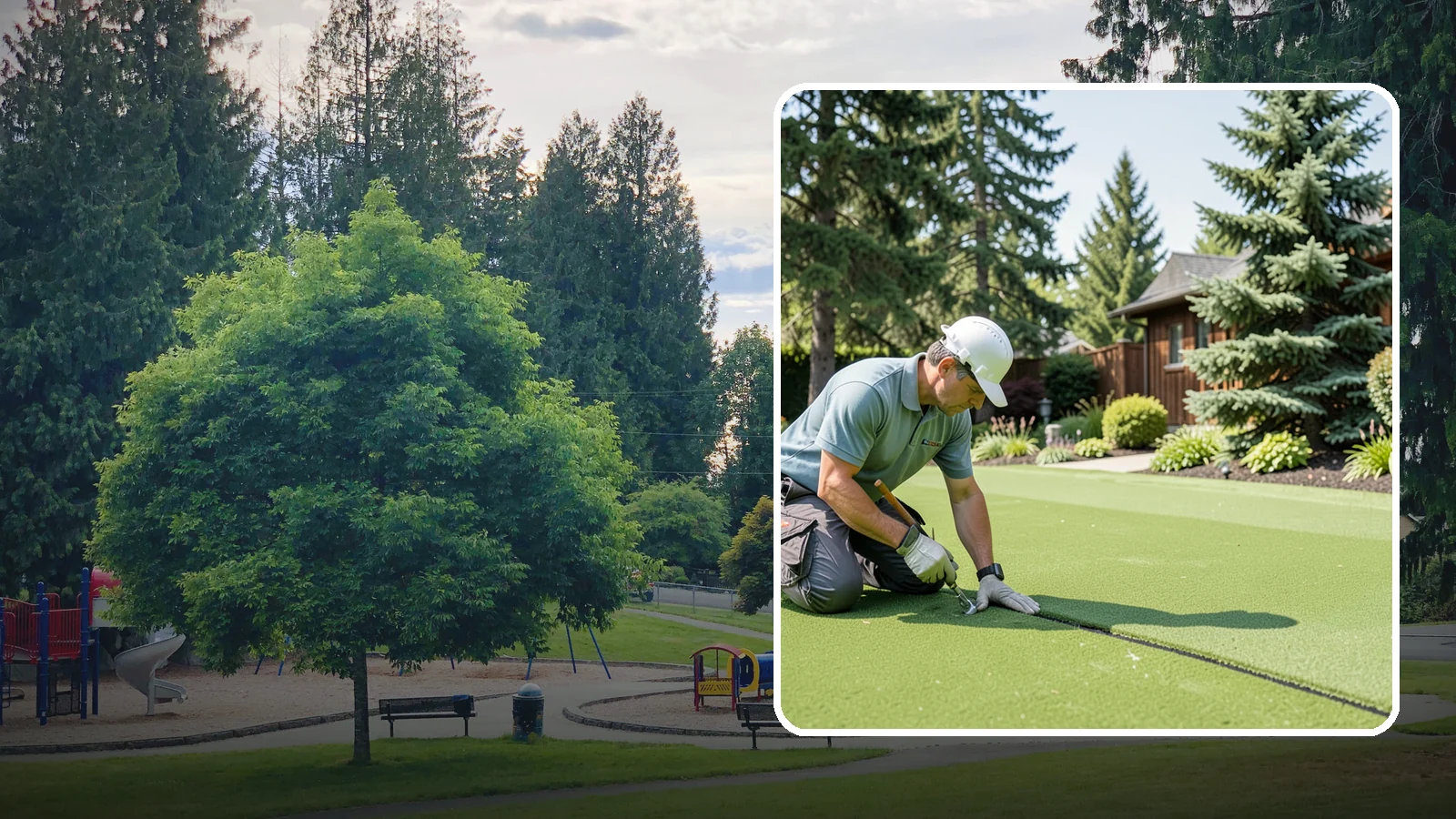 Turf Seam Repair in Bonney Lake, Pierce County, WA - We re-secure and rebond separating turf seams so your synthetic lawn looks and performs like new.