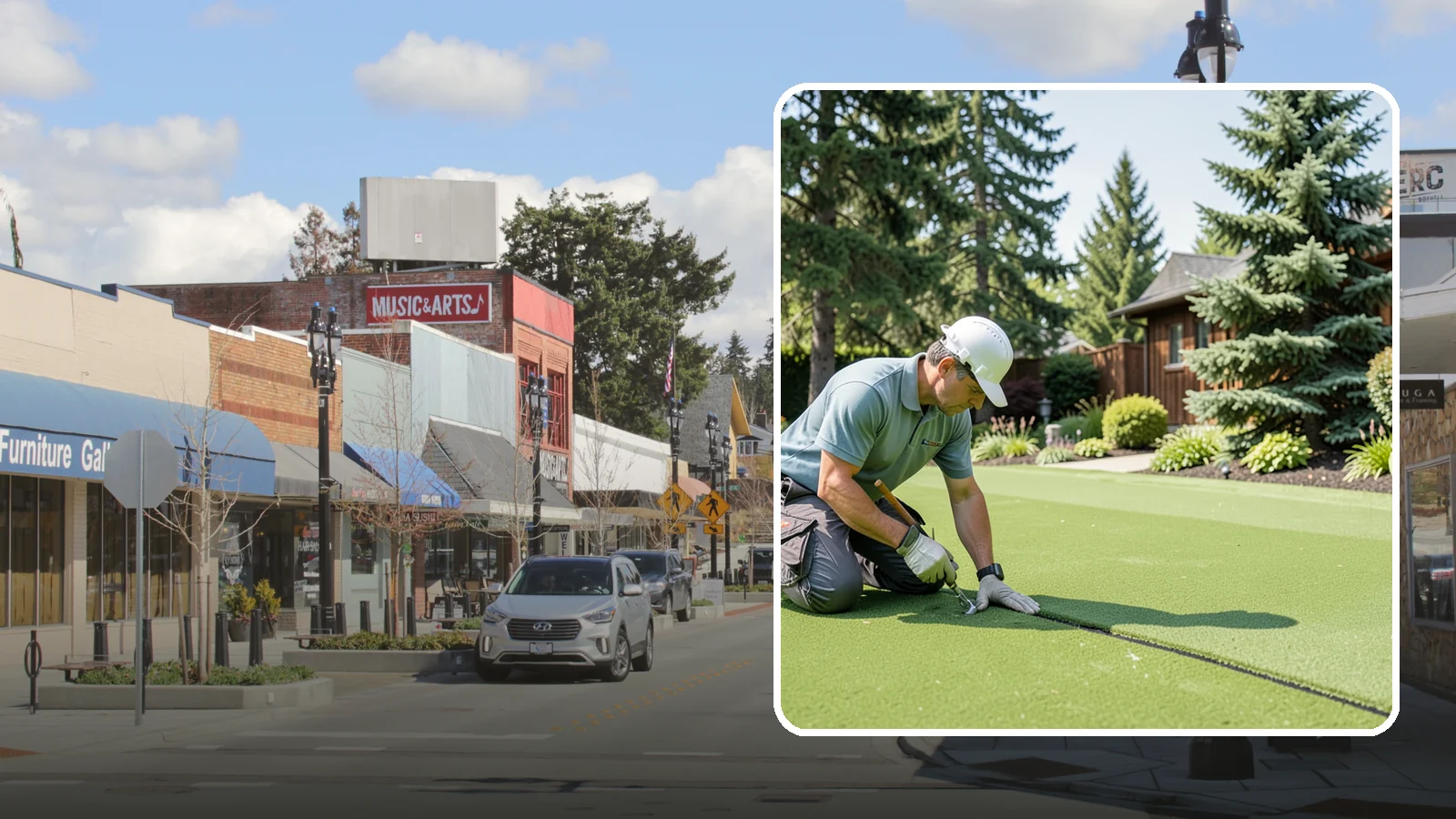 Turf Seam Repair in Bothell, King County, WA - We re-secure and rebond separating turf seams so your synthetic lawn looks and performs like new.